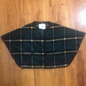 Janie and Jack plaid cape jacket